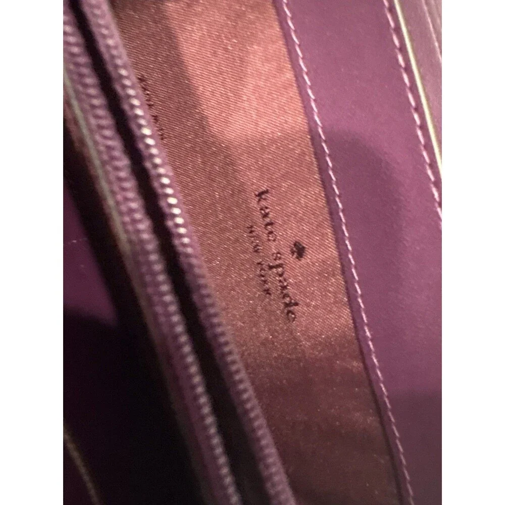 Kate Spade NY Patterson Drive Braylon Wallet Clutch -Pebbled burgundy Leather